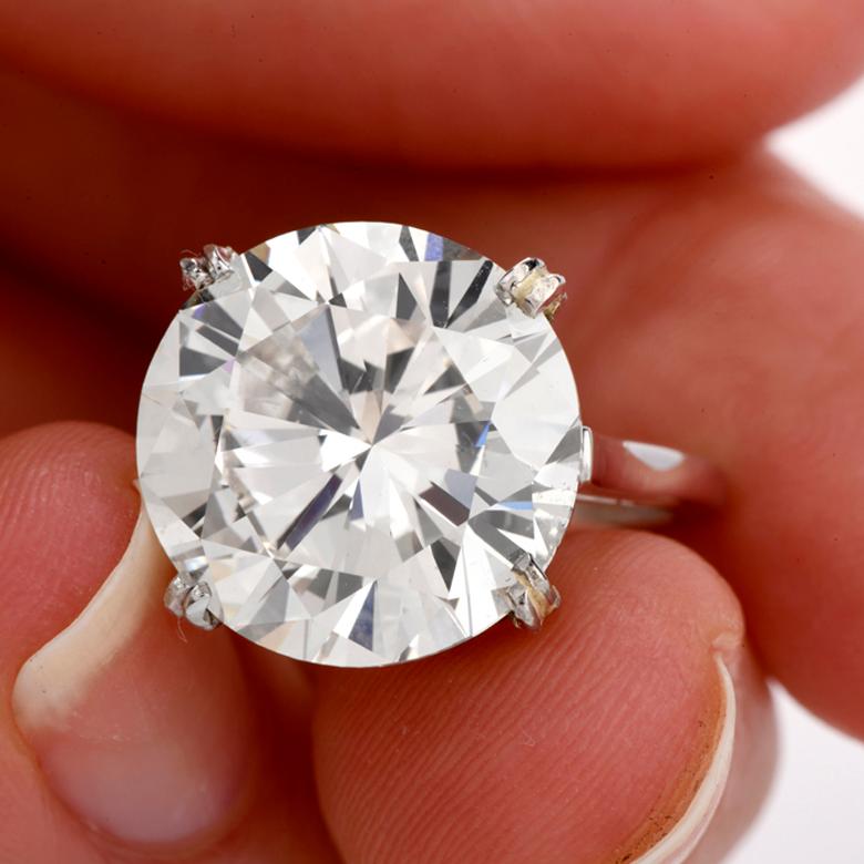 classic round solitaire engagement ring