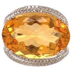 10.03 Carat Citrine Cocktail Ring