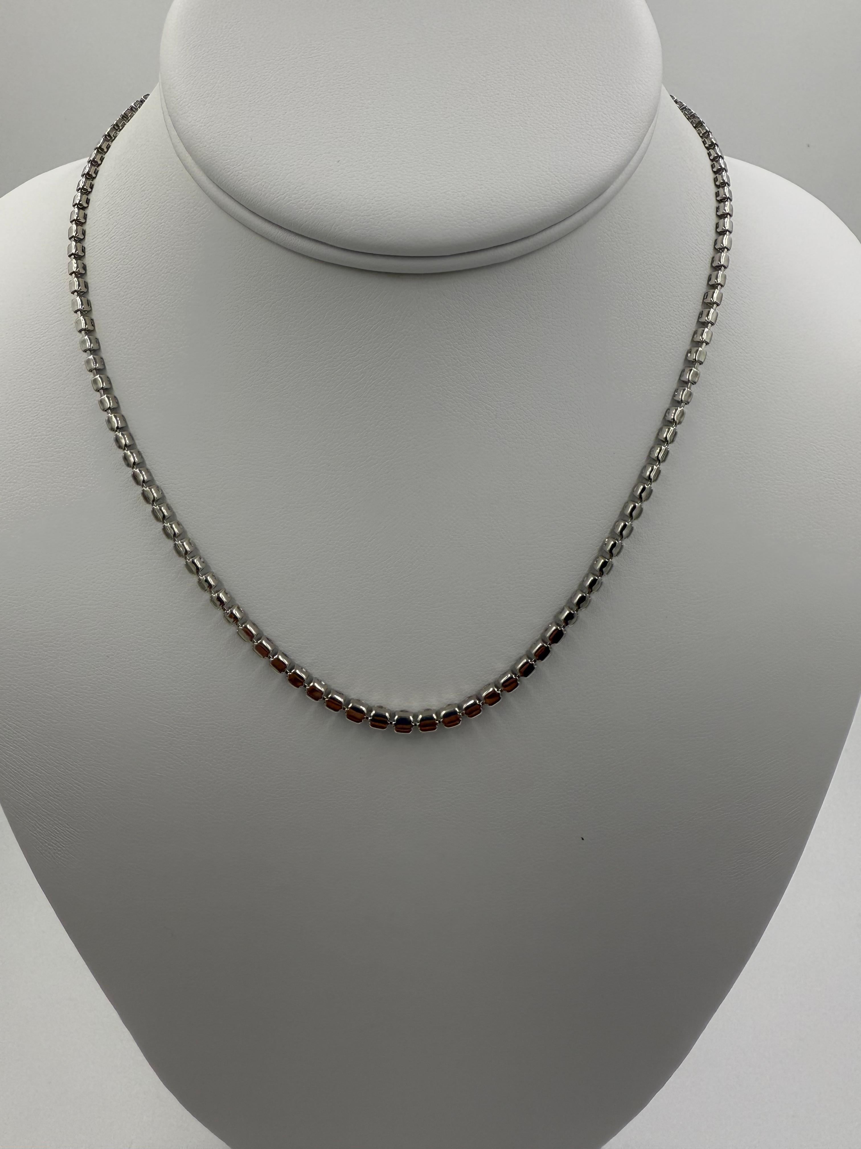 Collier Riviera en platine avec 10,03 carats de diamants en vente 3