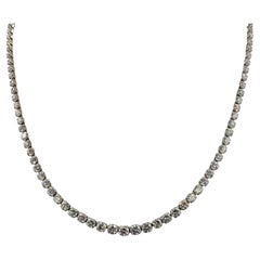 Collier Riviera en platine avec 10,03 carats de diamants