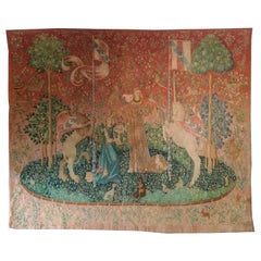 1003 -  Old Lady with Unicorn Tapestry 'Hand-Painted'