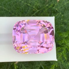 100.35 Carat Natural Loose Baby Pink Kunzite Stone Cushion Cut Afghan Gemstone
