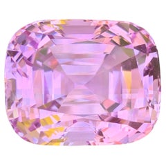 100.35 Carat Natural Loose Baby Pink Kunzite Stone Cushion Cut Afghan Gemstone