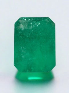 10.03ct Fine Muzo Green Emerald Cut Colombian Gem 15.5x12 Genuine May Birthstone