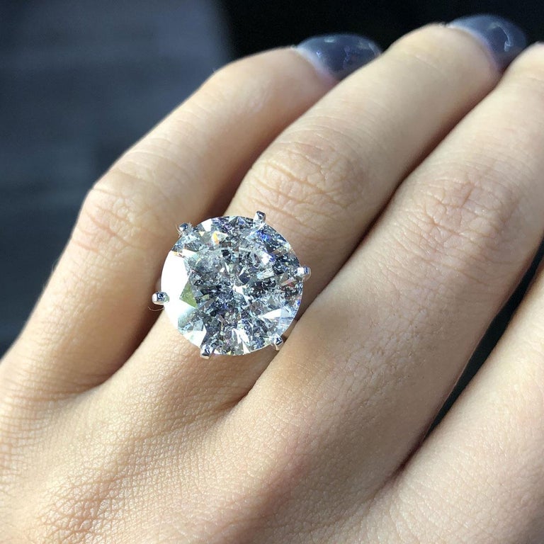 10.04 Carat EGL Certified Diamond Engagement Ring For Sale at 1stDibs