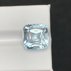 10.05 Karat Natürlicher loser hellblauer Aquamarin im Kissenschliff Pakistanischer Edelstein