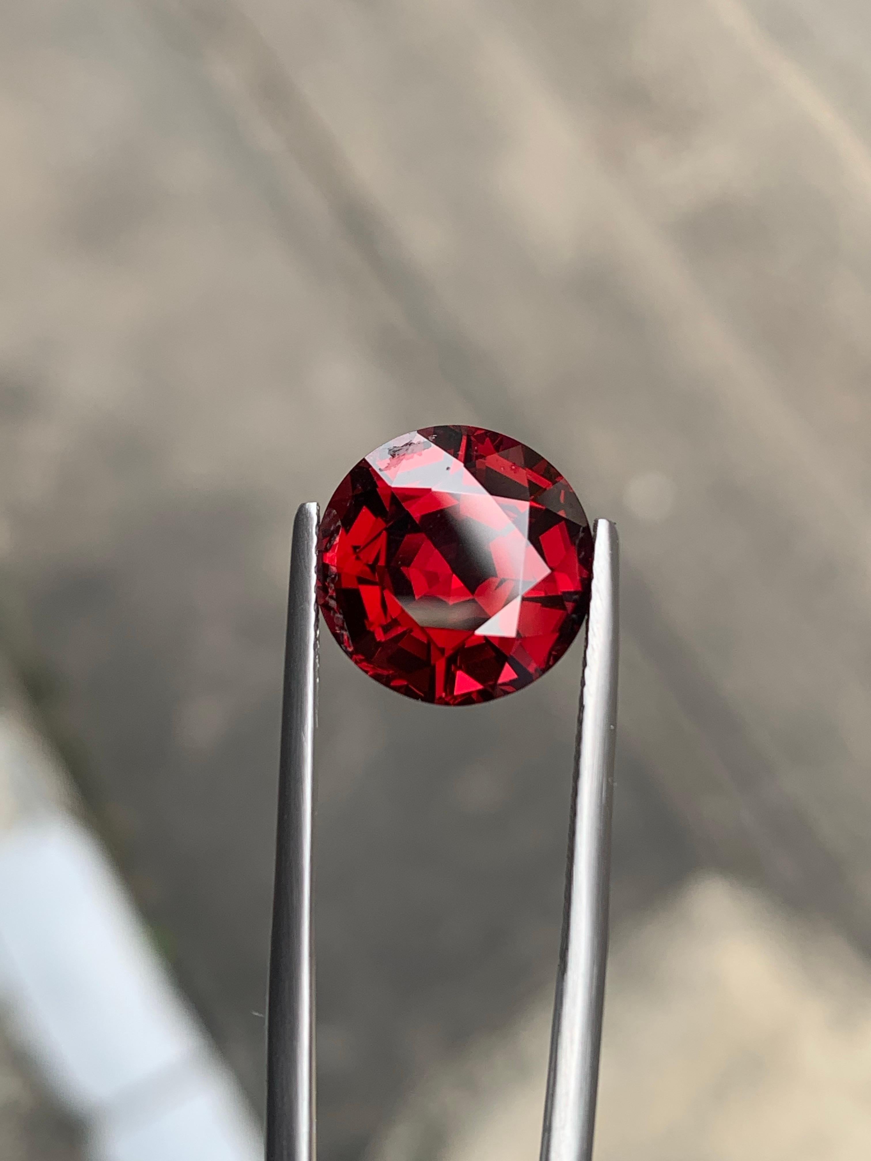 10.05 Carat Natural Loose Rhodolite Garnet Round Shape Gemstone From Tanzania (grenat rhodolite en vrac de Tanzanie) en vente 6