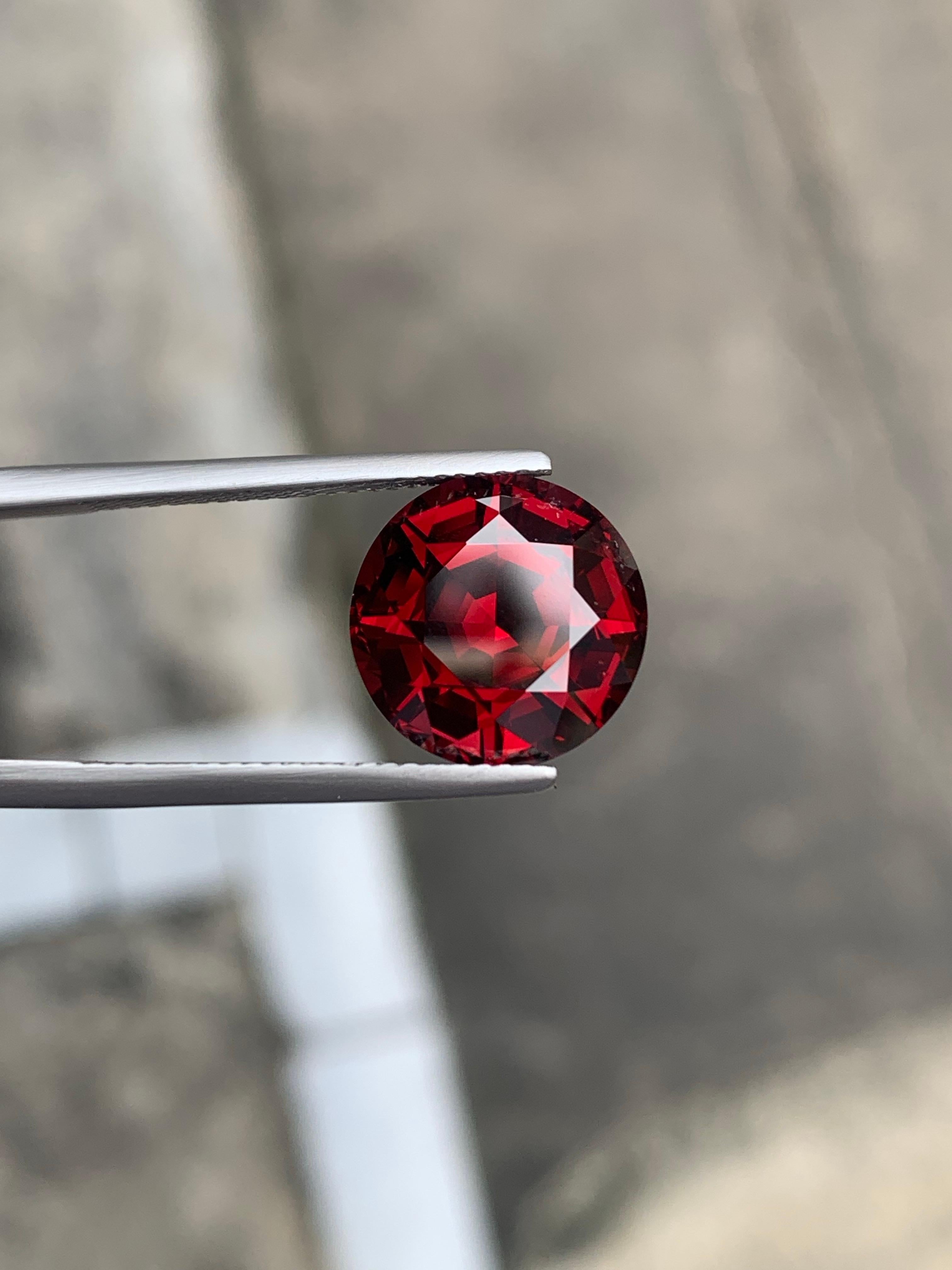 10.05 Carat Natural Loose Rhodolite Garnet Round Shape Gemstone From Tanzania (grenat rhodolite en vrac de Tanzanie) en vente 7