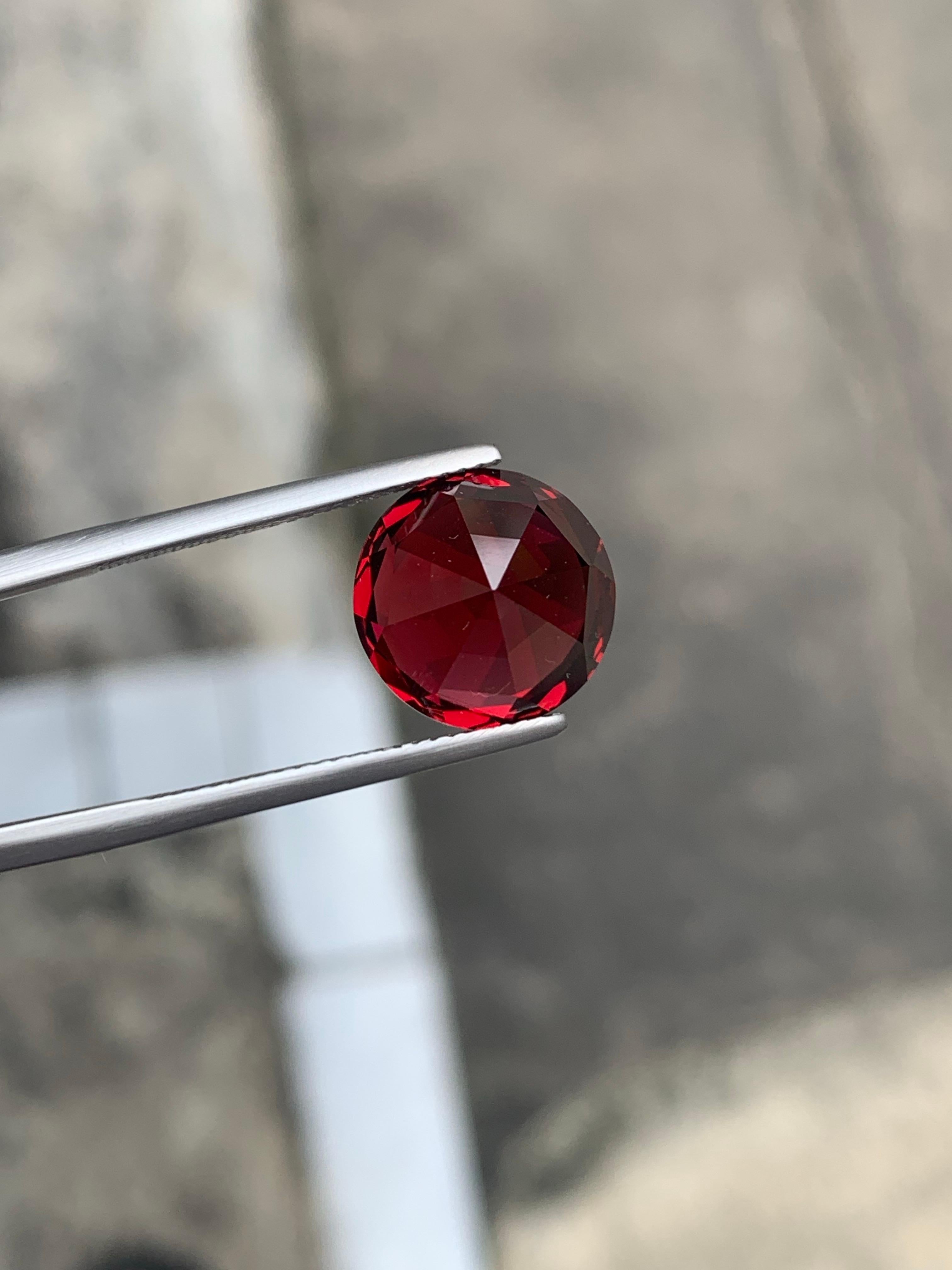 10.05 Carat Natural Loose Rhodolite Garnet Round Shape Gemstone From Tanzania (grenat rhodolite en vrac de Tanzanie) en vente 1