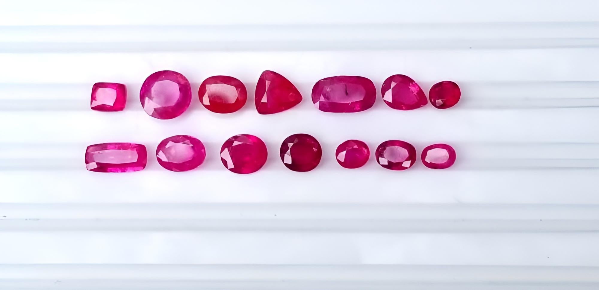 10,05 Karat facettierter rosa Rubin-Stein mit natürlichen Edelsteinen aus Afghanistan im Zustand „Neu“ in Bangkok, TH
