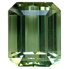 10.07 carats green Tourmaline octagon Faceted cut stone Top Quality Natural gem