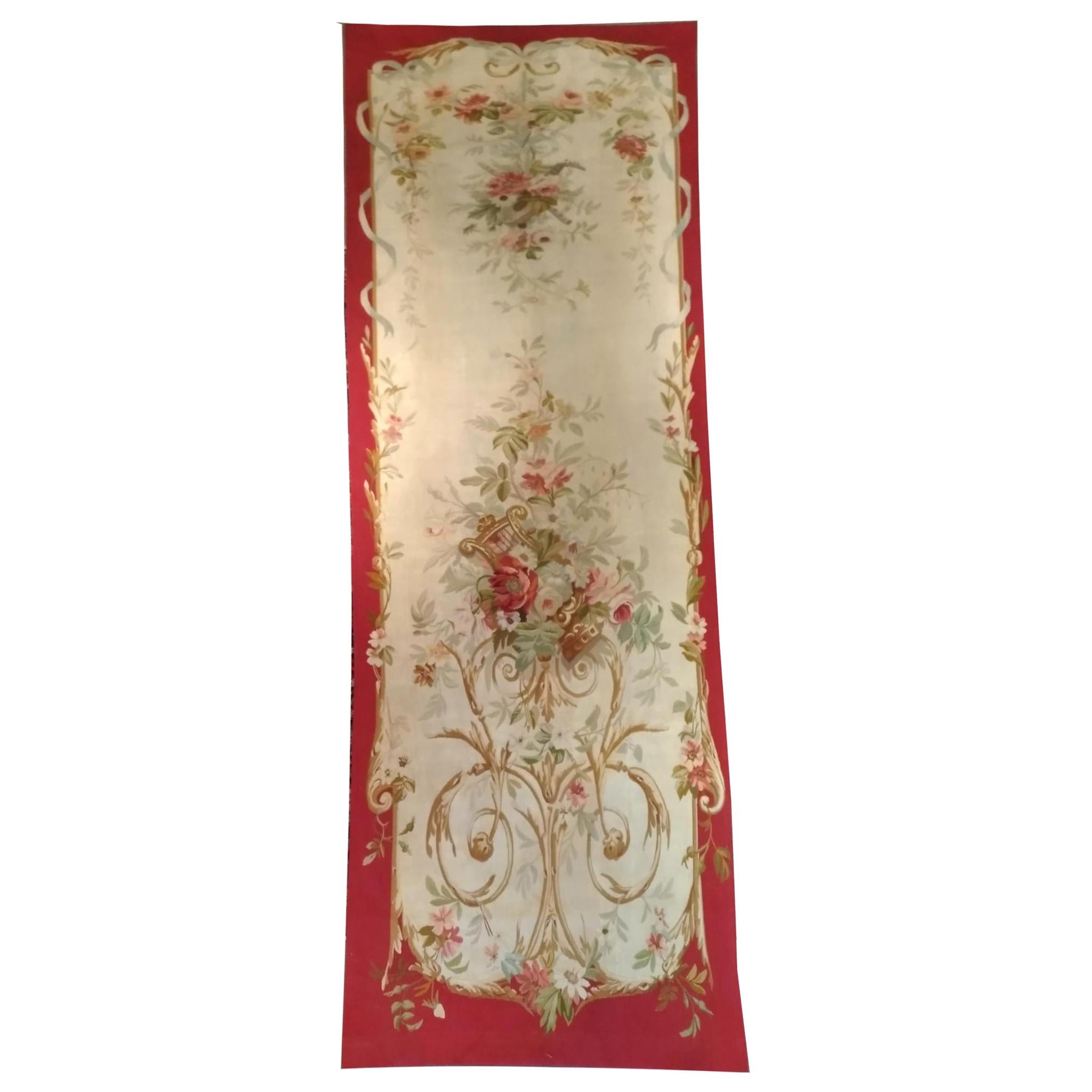 1007 - Very Beautiful French Carpet Aubusson For Sale