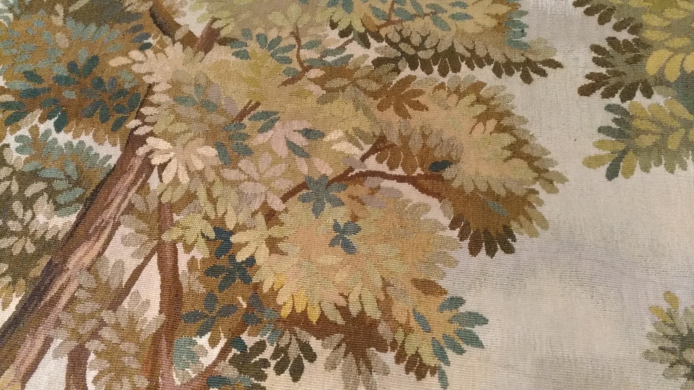 1008 - Luxueuse tapisserie d'Aubusson du 20e siècle au design romantique en vente 6
