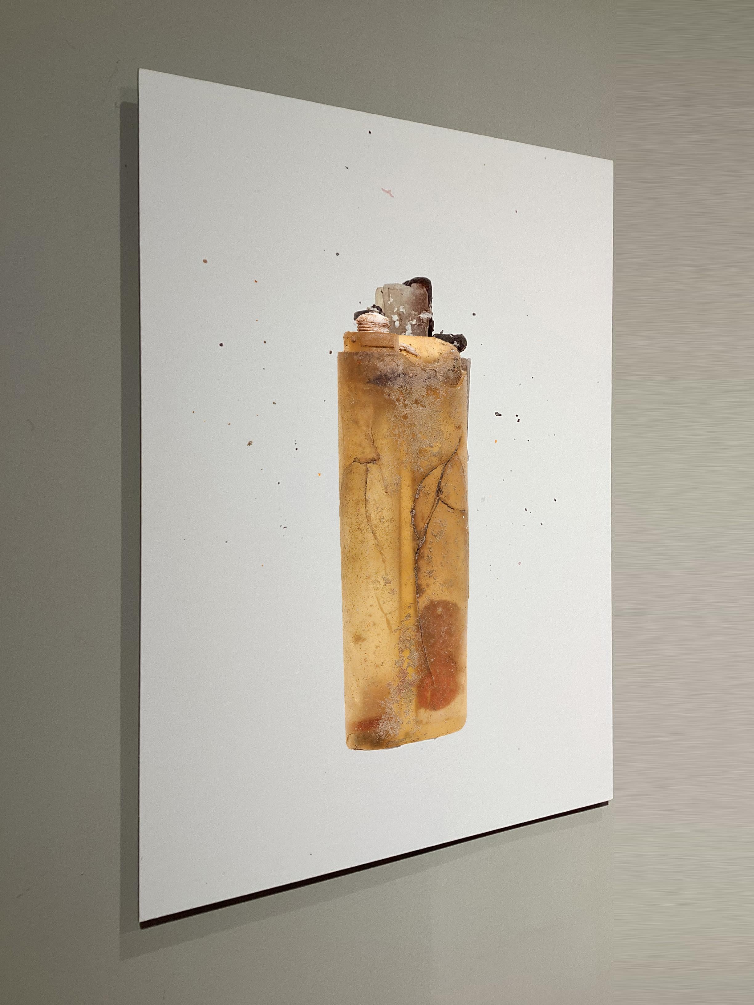 Spanish 1009_Found-object photograph: lighter recovered on the coast of Menorca (Spain) For Sale