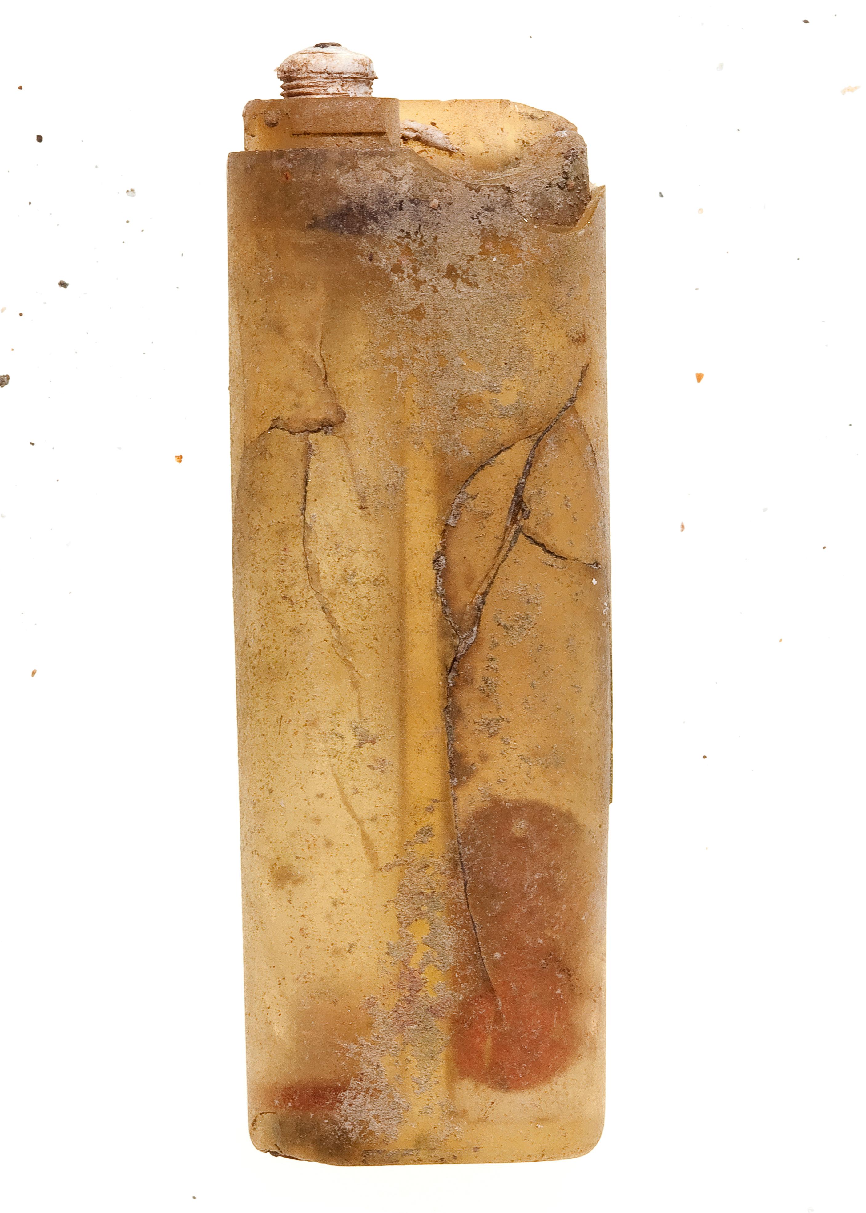 Contemporary 1009_Found-object photograph: lighter recovered on the coast of Menorca (Spain) For Sale