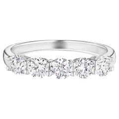 1.00ct 5 Stone Round Diamond Band en or 18KT