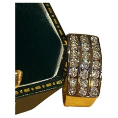 1.00ct Channel-Set Diamond ( x 21 in Triple Row) Ring/Band in 18K Two-Tone Gold