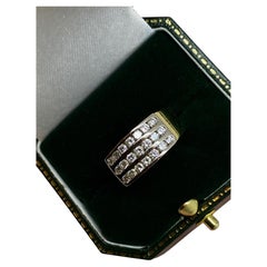 1.00ct Channel-Set Diamond ( x 21 in Triple Row) Ring/Band in 18K Two-Tone Gold