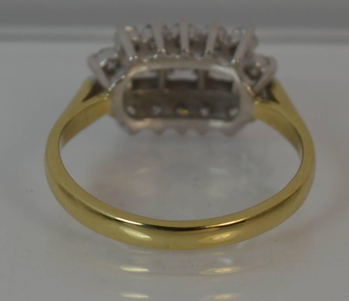 Diamond 18 Carat Gold Cluster Ring 4