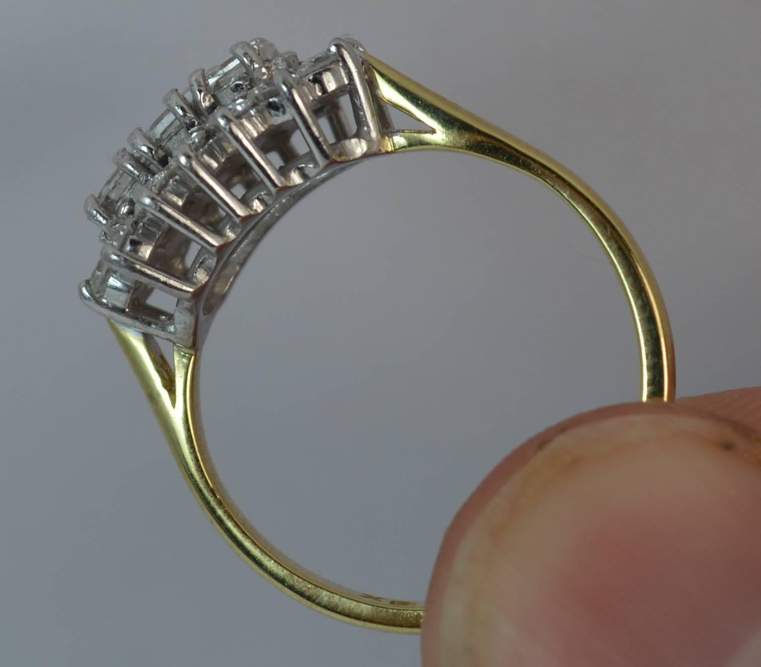 Women's Diamond 18 Carat Gold Cluster Ring
