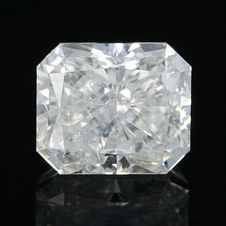1.00 Carat Loose Diamond, Radiant Cut GIA Graded I1 J Solitaire In Excellent Condition In Greensboro, NC
