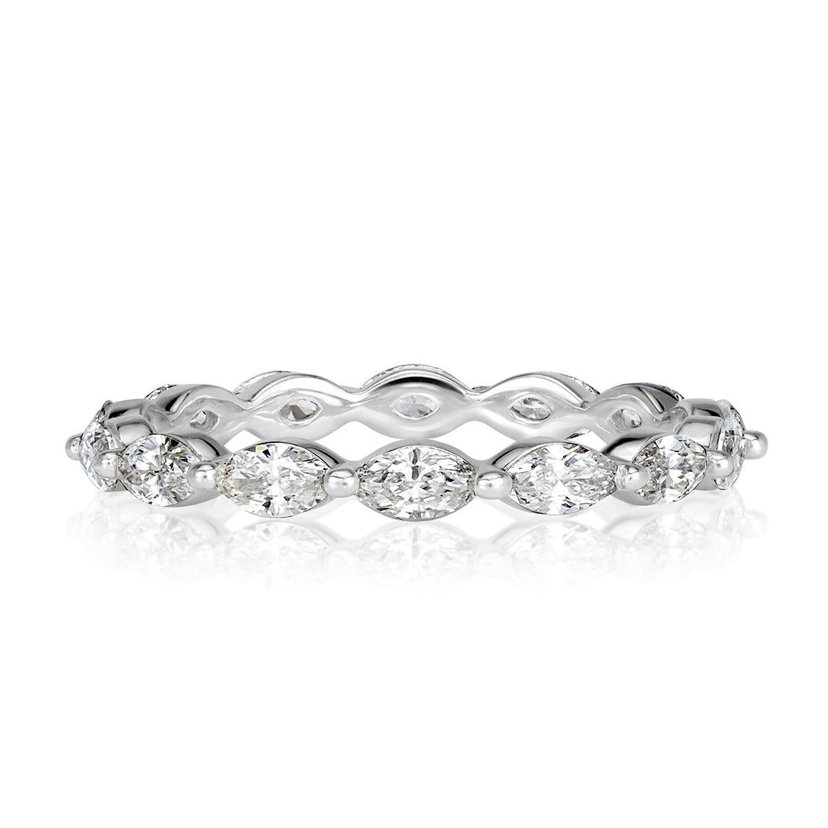 1.00ct Marquise Cut Diamond Eternity Band in Platinum