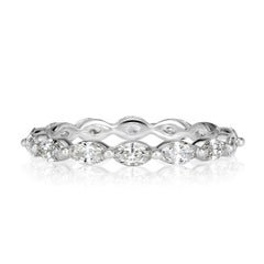 1.00ct Marquise Cut Diamond Eternity Band in Platinum