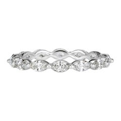 1.00ct Marquise Cut Diamond Eternity Band in Platinum