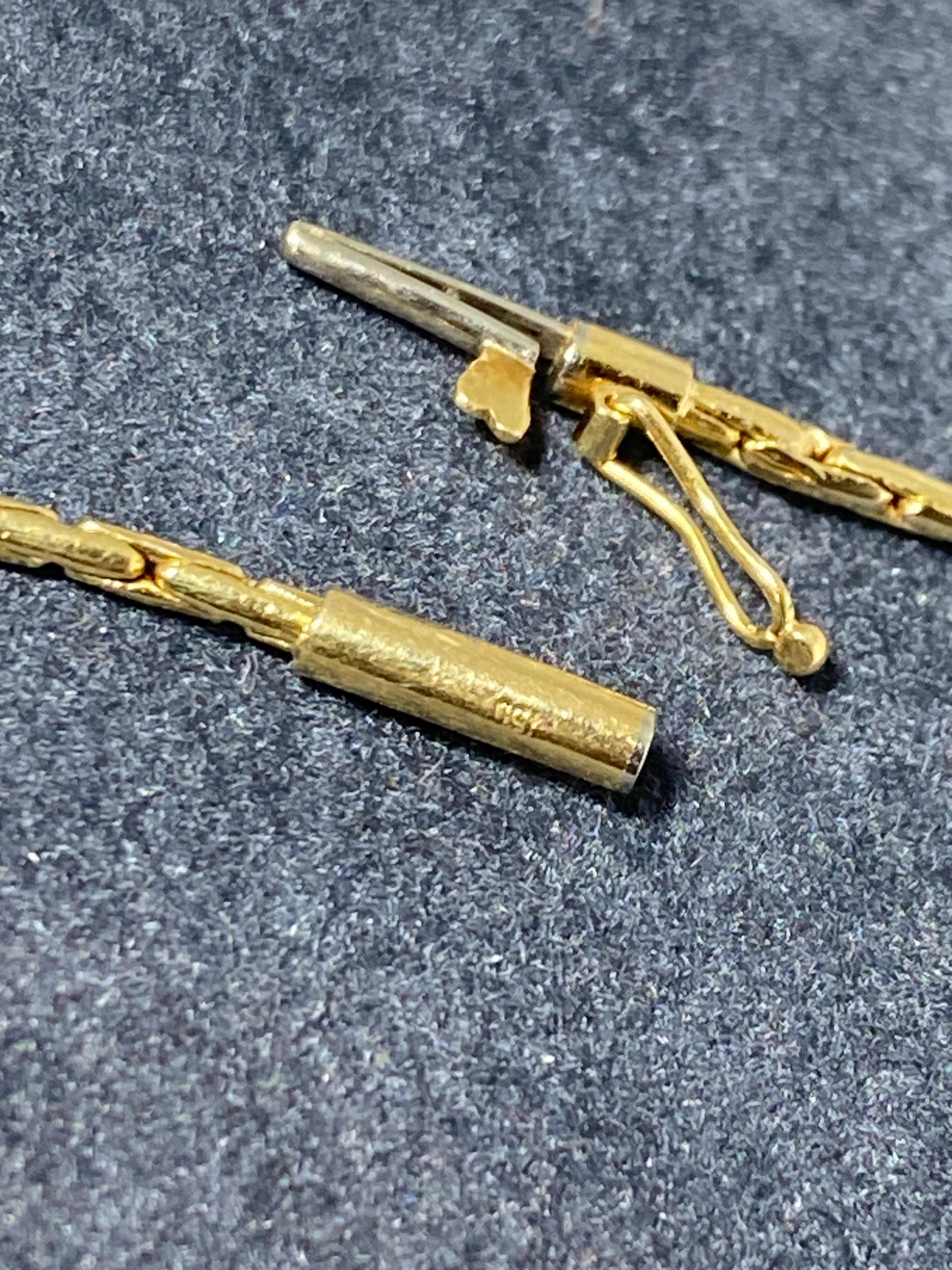 1,00 Karat Marquise-Diamant (x 7) Halskette aus 18 Karat Gelbgold, geschätzt $5900. (Marquiseschliff)
