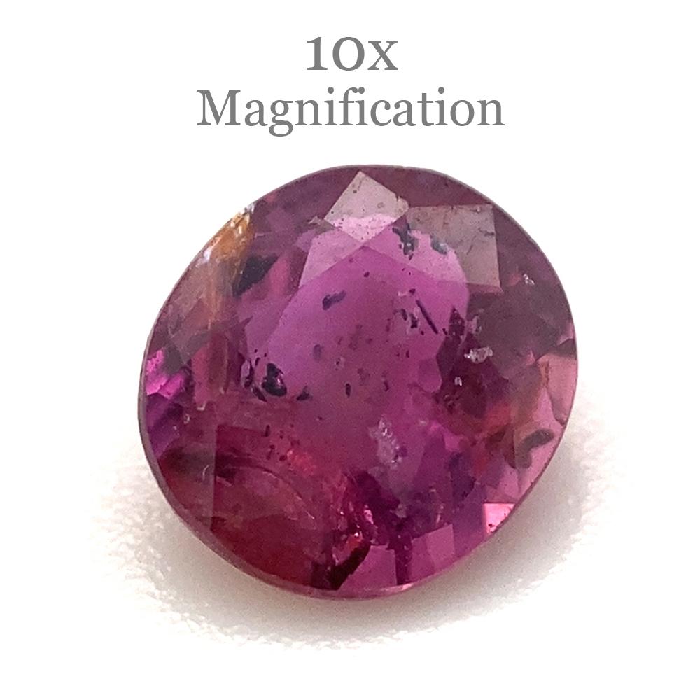 1.00ct Oval Pink Sapphire Unheated For Sale 5
