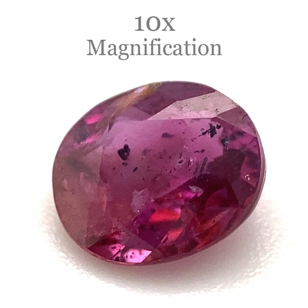 1.00ct Oval Pink Sapphire Unheated For Sale 6