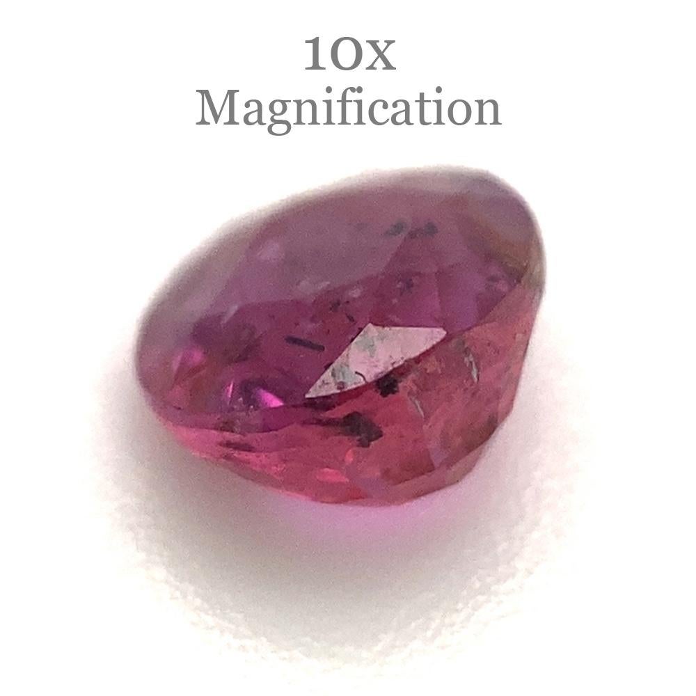 1.00ct Oval Pink Sapphire Unheated For Sale 7
