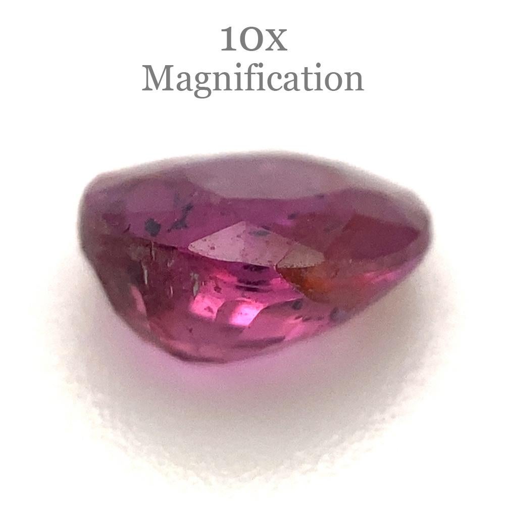 1.00ct Oval Pink Sapphire Unheated For Sale 8