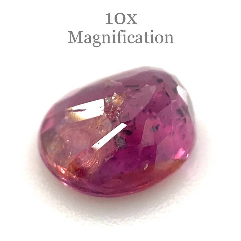 1.00ct Oval Pink Sapphire Unheated In New Condition For Sale In Toronto, Ontario