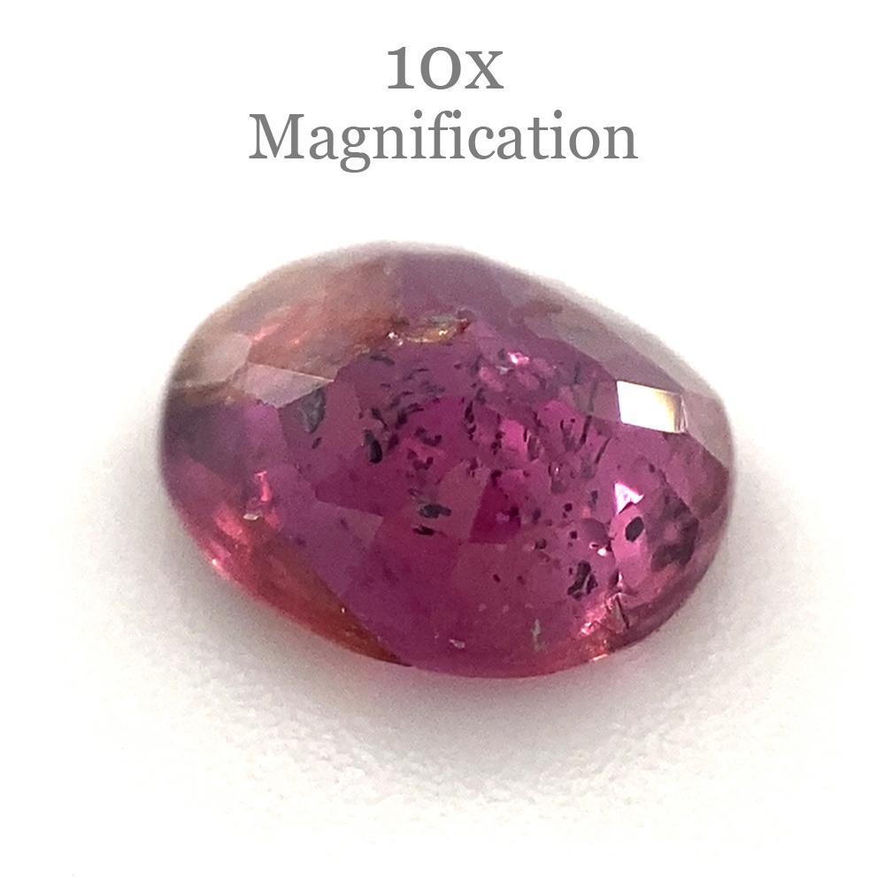 Women's or Men's 1.00ct Oval Pink Sapphire Unheated For Sale