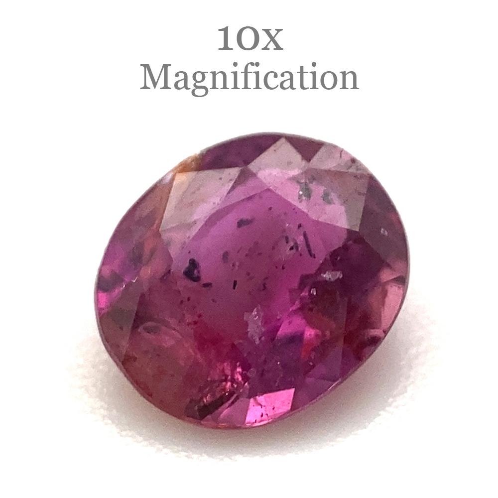 1.00ct Oval Pink Sapphire Unheated For Sale 1