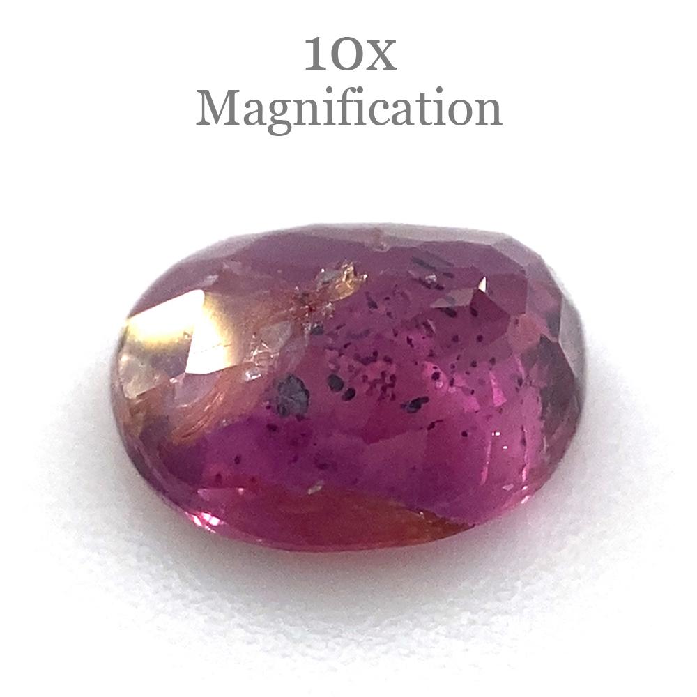 1.00ct Oval Pink Sapphire Unheated For Sale 2