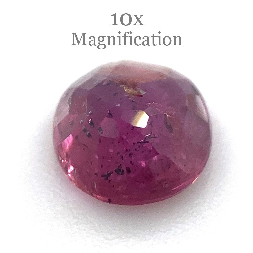 1.00ct Oval Pink Sapphire Unheated For Sale 3