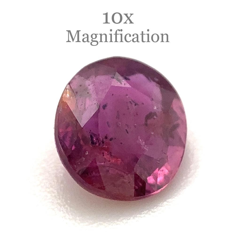 1.00ct Oval Pink Sapphire Unheated For Sale 4