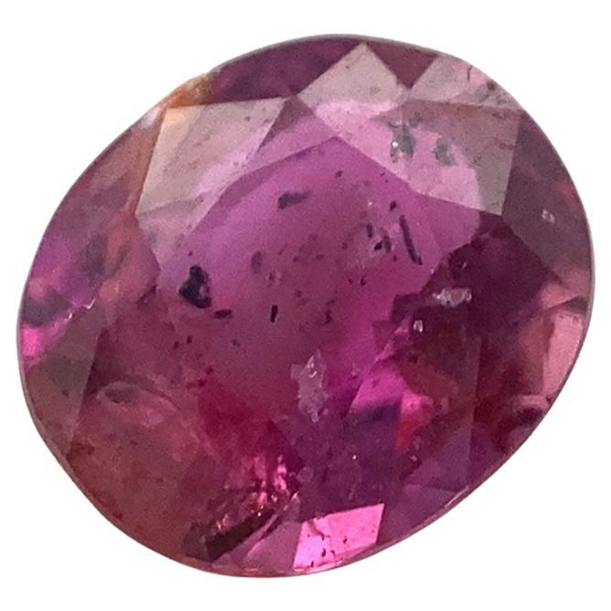 1.00ct Oval Pink Sapphire Unheated For Sale