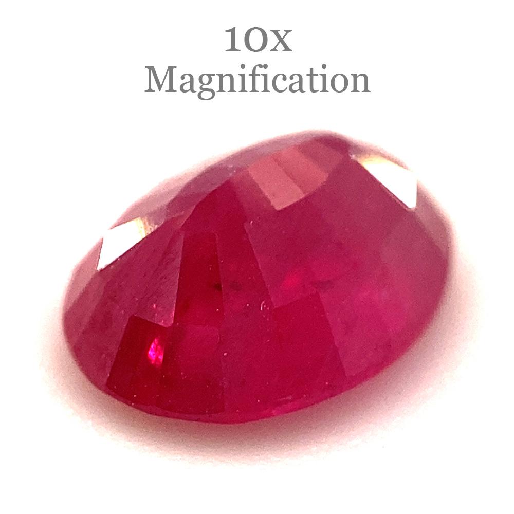 1.00ct Oval Red Ruby from Mozambique For Sale 5