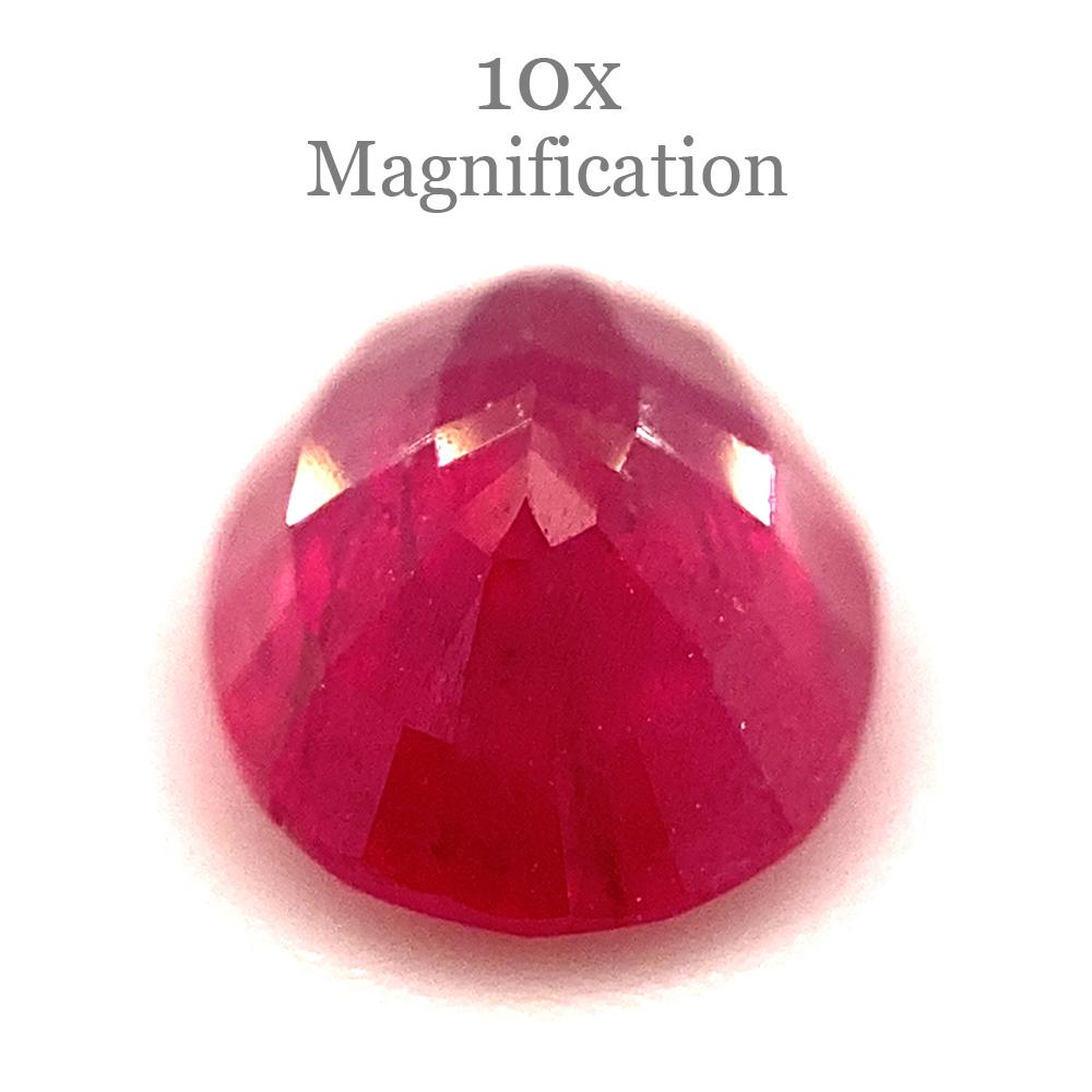 1.00ct Oval Red Ruby from Mozambique For Sale 6