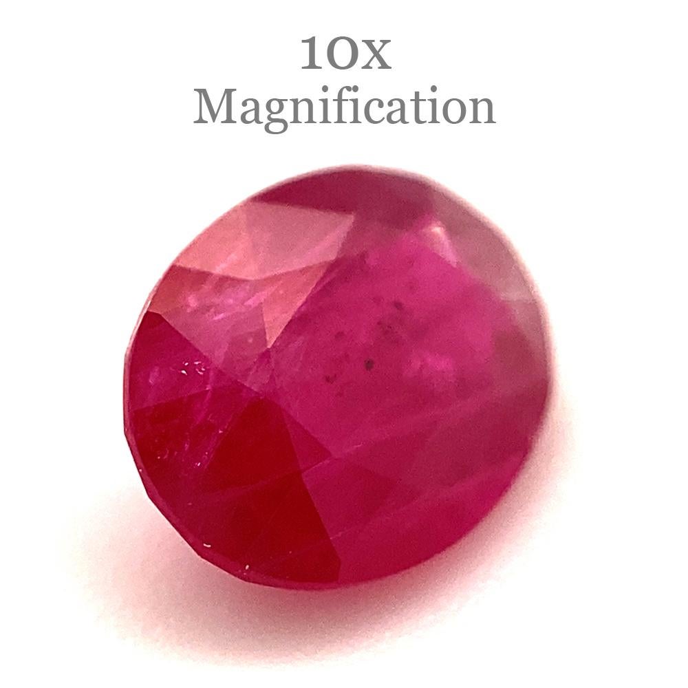 1.00ct Oval Red Ruby from Mozambique For Sale 10