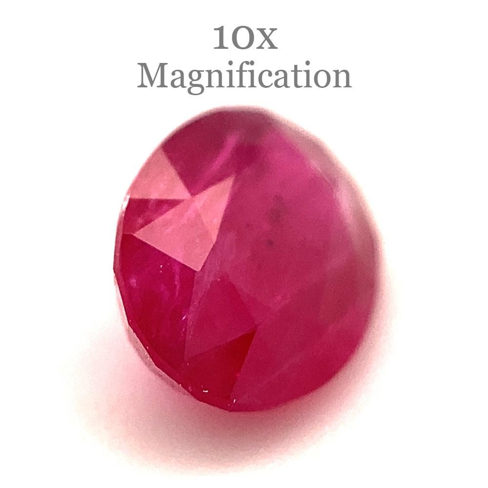 1.00ct Oval Red Ruby from Mozambique For Sale 11