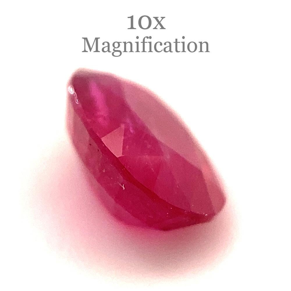 1.00ct Oval Red Ruby from Mozambique For Sale 12