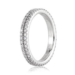 1.00ct diamant rond taillé en brillant bracelet d'éternité
