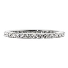1.00ct Round Brilliant Cut Diamond Eternity Band in 18k White Gold