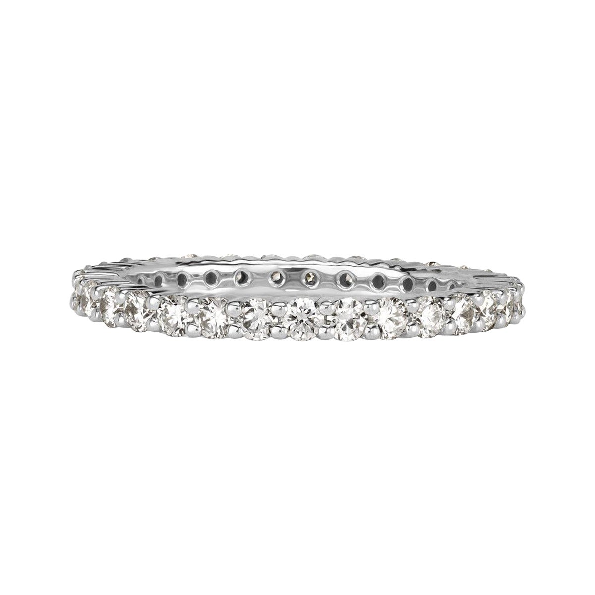 1.00ct Round Brilliant Cut Diamond Eternity Band in Platinum