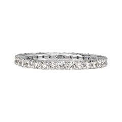 1.00ct Round Brilliant Cut Diamond Eternity Band in Platinum