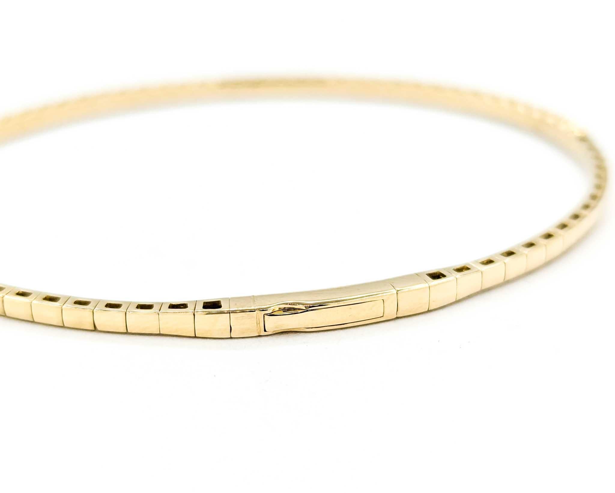 1,00ctw Diamant Flex Armband in Gelbgold Damen